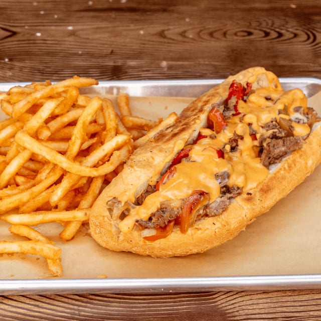 Fajita Cheesesteak - Steak.